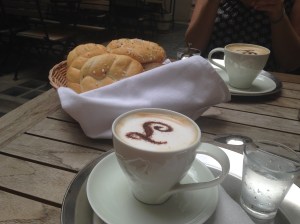 Cafe Louvre breakfast