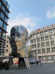 One of many incredible art installations in Prague