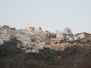 Santorini, viewed from the caldera