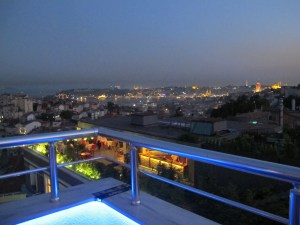 Spectacular view from one of Istanbul's many rooftop bars